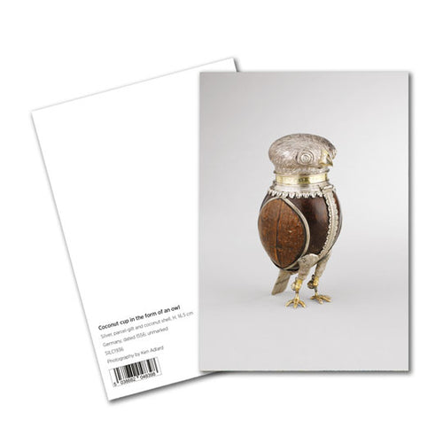 Coconut cup in the form of an owl